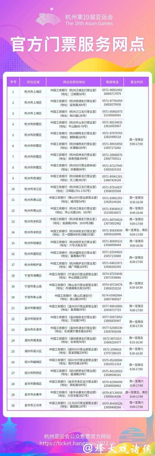 杭州亚运会比赛门票官方线下购票渠道陆续开放